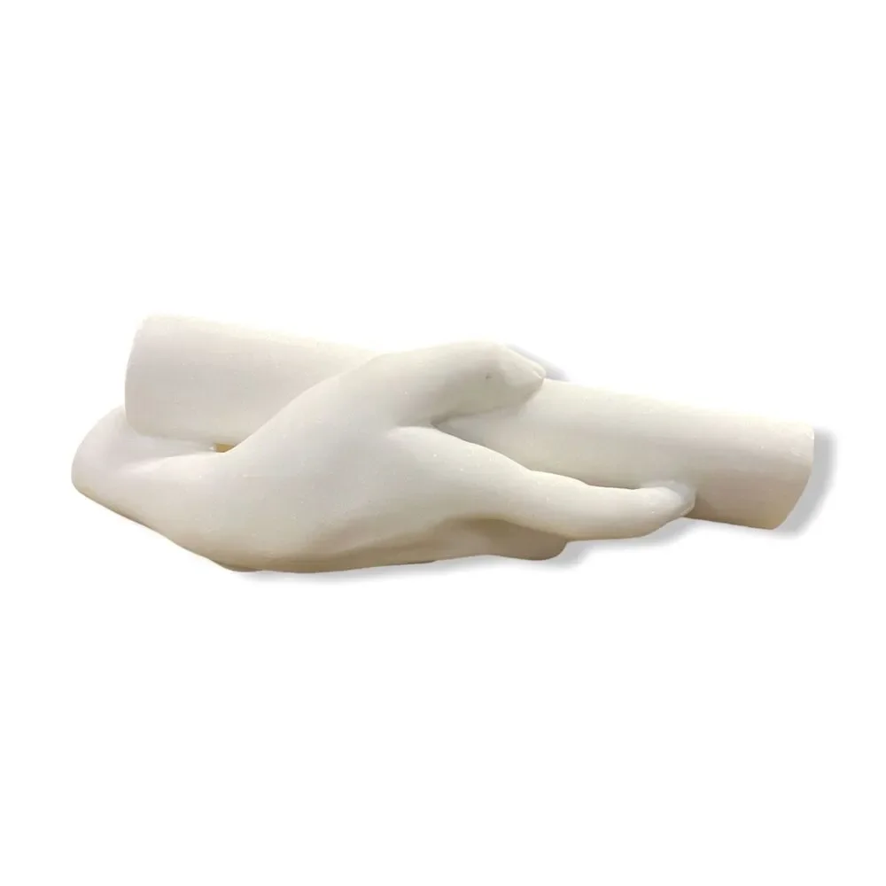 $245 John-Richard Collection White Sculpted Classic Greek Hand Sculpture